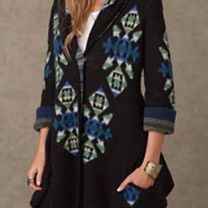 Free People Navajo Sweater Black Cardigan
